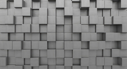 Modern Abstract White Geometric Blocks Background.
