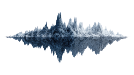 Abstract sound wave visualization
