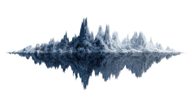 Abstract sound wave visualization