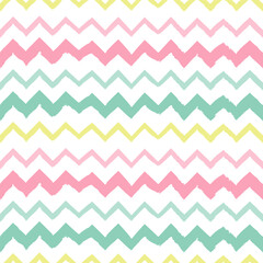 seamless zigzag, chevron pattern and background vector illustration