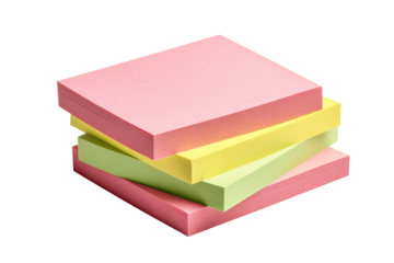 Stack of colorful sticky notes (2)