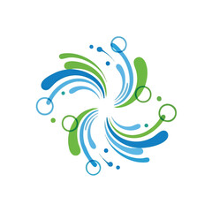 Vibrant Abstract Flowing Pattern. This creative artwork features dynamic azure and emerald elements, symbolizing energy, innovation, and environmental harmony.