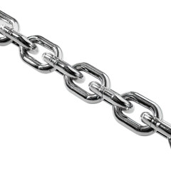 Fototapeta premium Close-up of a metallic chain