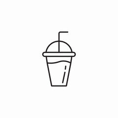 a tasty smoothie icon sign vector