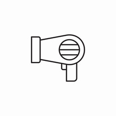 hand held hair dryer icon sign vector