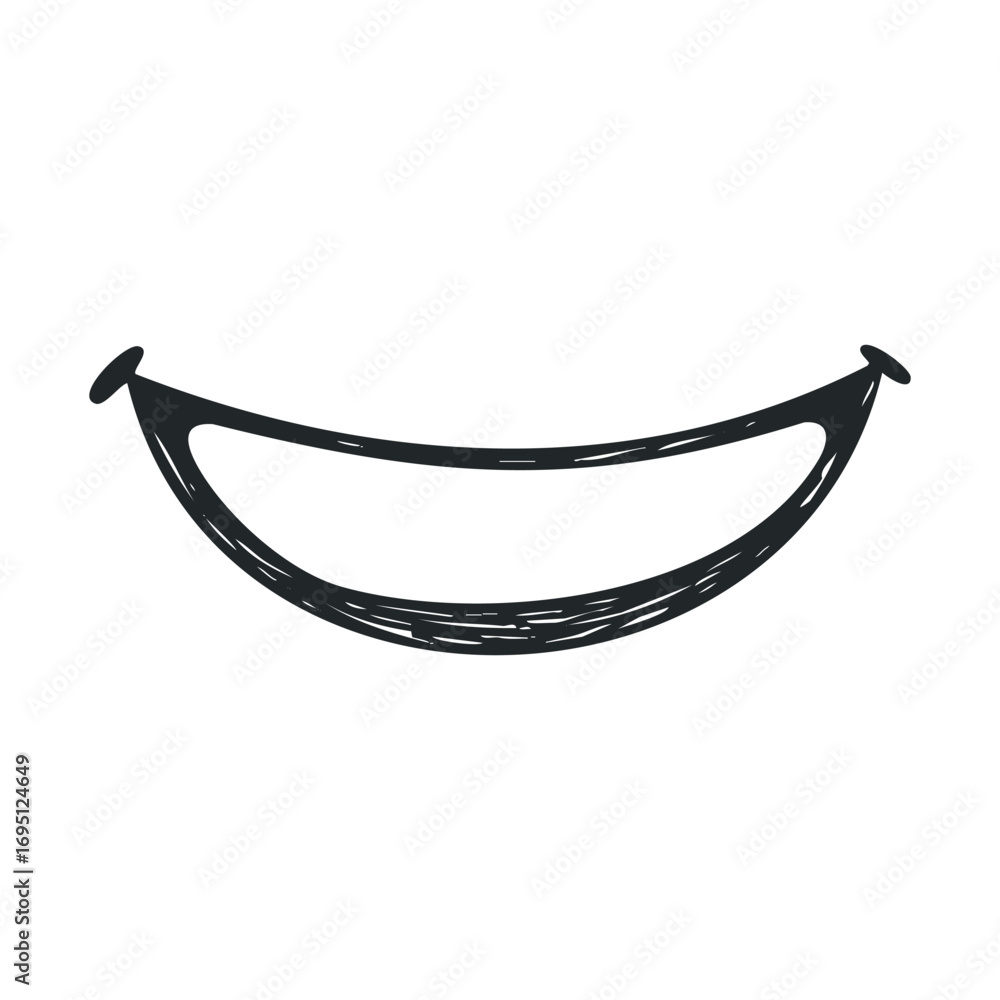 Aufkleber simple smile design for joyful expressions and messages