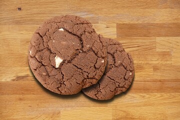 biscuit tasty sweet cookies on desk