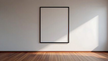 Mockup frame in modern interior room setting