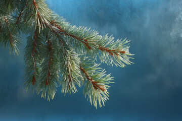 frosty winter window adorned with delicate evergreen branch and word emmanuel beckons warmth