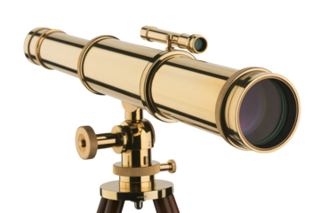 Golden telescope explores the cosmos, unlocking celestial wonders tonight