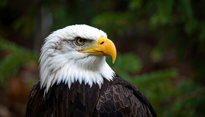 Fototapeta premium Close-up of an eagle's head and neck