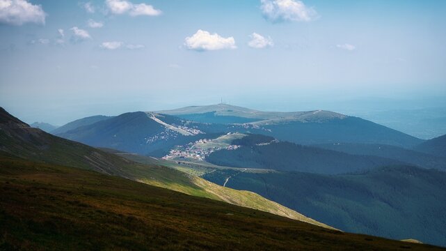 Mountain Panorama from Transalpina Road, Romania