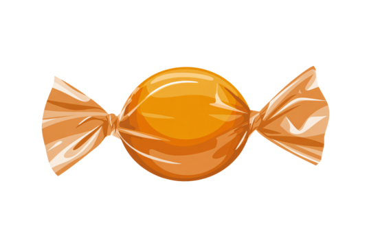 Sweet caramel candy wrapped up, perfect for Halloween treats and rewards