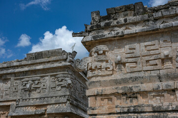 Naklejka premium Piste, Mexico - April 28, 2025: The Nuns, Chichen Itza was a prominent pre-Hispanic Maya city located in the Yucatan Peninsula of Mexico.