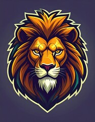 Obraz premium Lion's majestic head