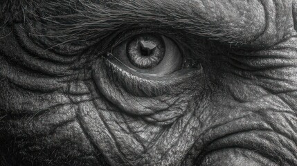 Obraz premium Closeup aged animal eye