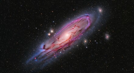 Andromeda Galaxy Spiral Structure Illuminated by Cosmic Dust and Stars