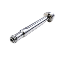 Precision metal rod, industrial background, engineering component, manufacturing