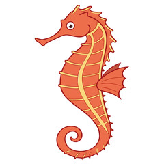 Illustration of a seahorse © Vector Classic 