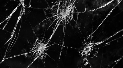 砕け散るガラスの瞬間：美と破壊のコントラスト
