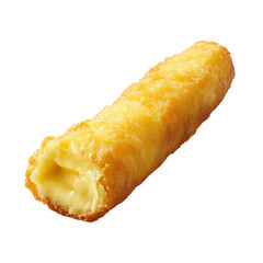 Golden-brown fried cheese stick with a creamy filling