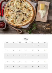 A3 Wall Calendar For 2026 Easy Print May Edition