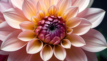 Close View Dahlia Flower