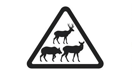 Wildlife warning sign