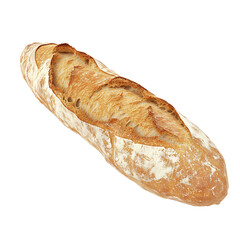 Freshly Baked Baguette with Crusty Exterior and Soft Interior