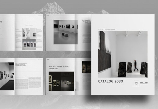 Art Gallery Catalog Brochure Layout