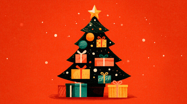 Dibujo de arbol de navidad