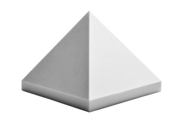 White pyramid acoustic foam studio panel