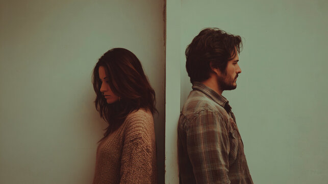 Pareja enfadada