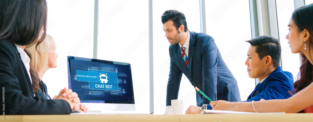 Poster chatbot software application for modish online business that automatically reply to customer questio