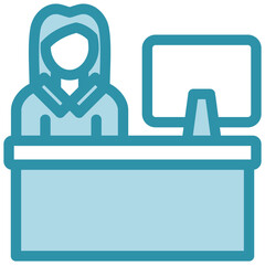 Cashier Icon Relate To Commerce, Shopping And Mall, Use For Modern Concept, Ui, Ux Web And App Development.