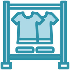 Clothing Rack Icon Relate To Commerce, Shopping And Mall, Use For Modern Concept, Ui, Ux Web And App Development.