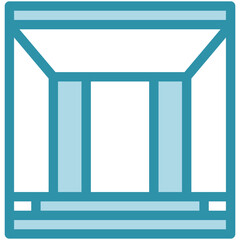 Entrance Icon Relate To Commerce, Shopping And Mall, Use For Modern Concept, Ui, Ux Web And App Development.