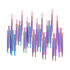 abstract background made of glossy spheres