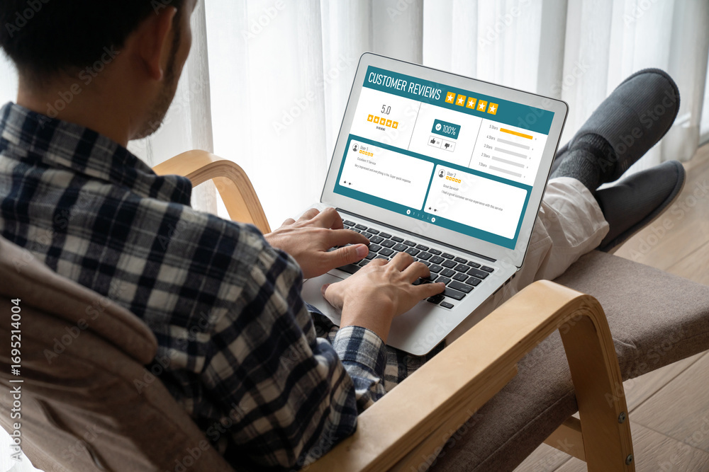 Poster customer experience and review analysis by modish computer software for corporate business