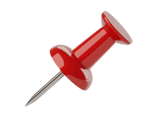 a red push pin