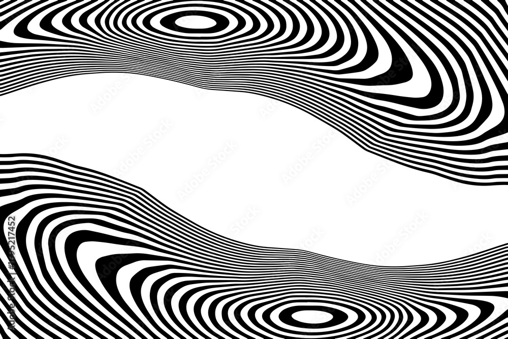 Poster detailed monochrome texture. intricate abstract pattern with flowing black and white lines. eps 10