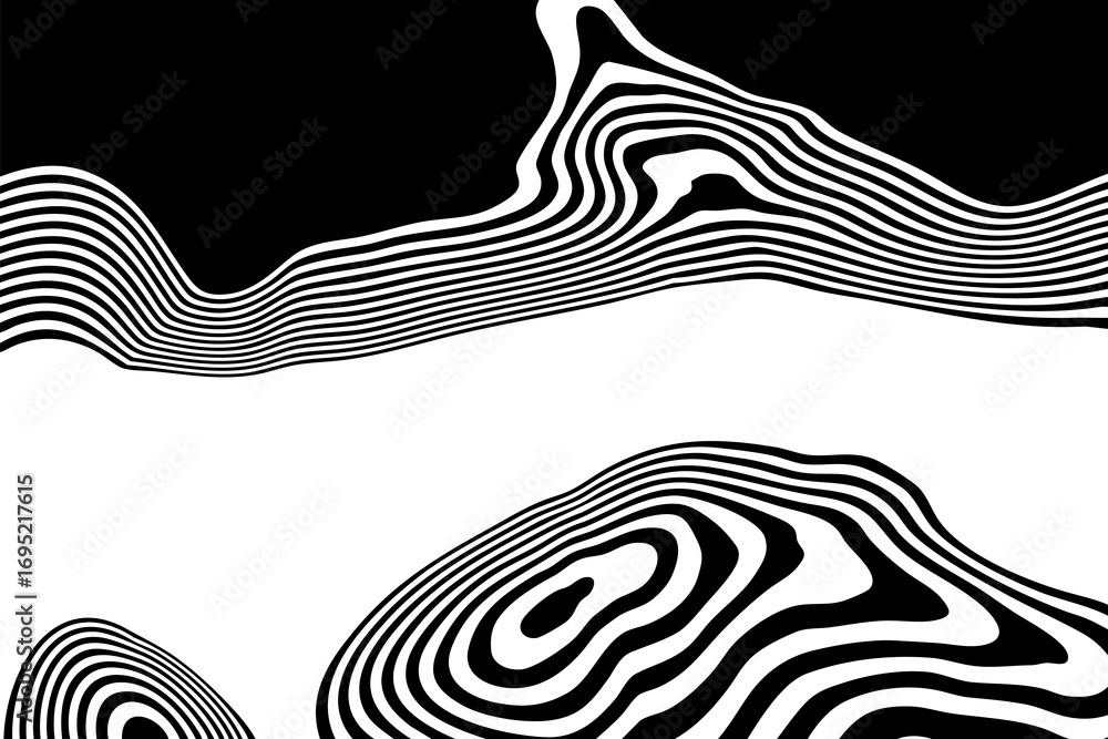 Poster modern minimalist background with organic lines creating an abstraction. eps 10