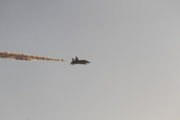 F-16 Fighting Falcon performs a solo flight maneuver