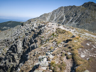 Landscape of Rila mountain around Musala peak, Bulgaria