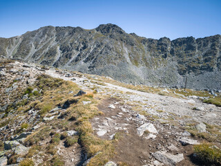 Landscape of Rila mountain around Musala peak, Bulgaria