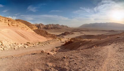 negev desert sand and rocks near eilat