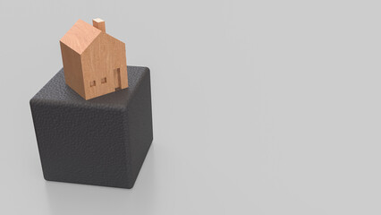 The House for Property or Building Business 3d Rendering.