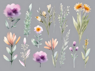 Watercolor Floral Collection