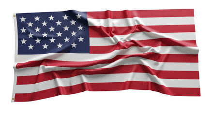 Fototapeta premium A digitally rendered illustration of a draped flag, exhibiting a rich texture and vibrant color palette.