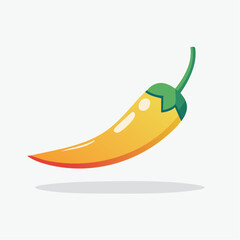 Pixel Art Yellow Chili Pepper
